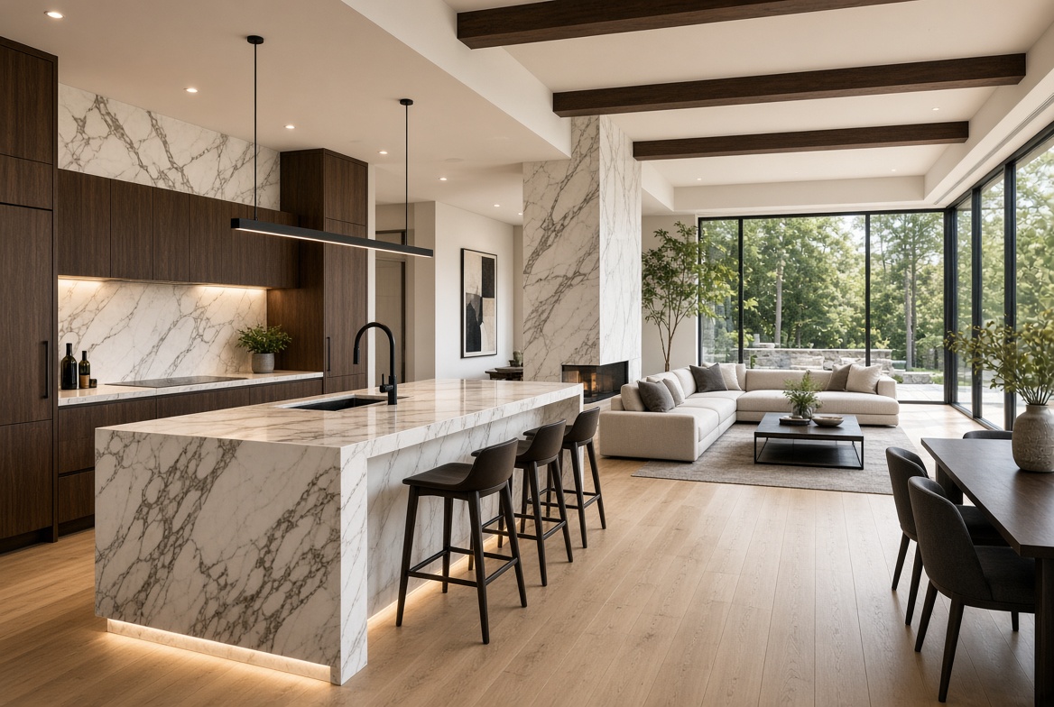Luxury open concept interior